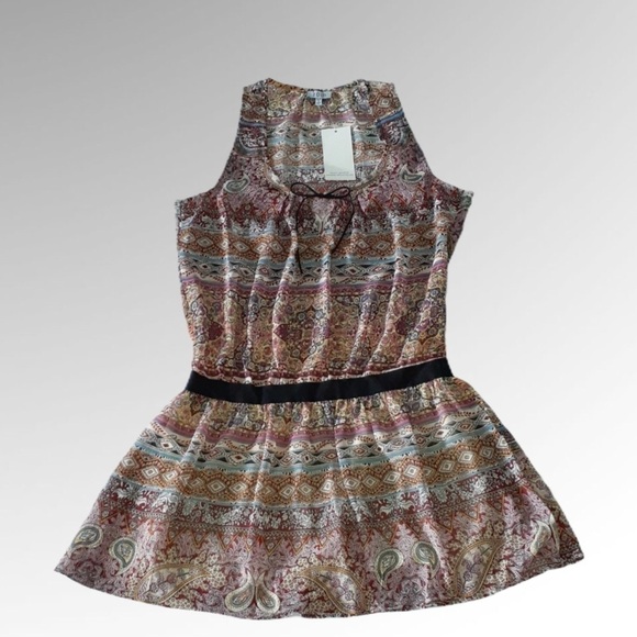 TOBI Paisley Sleeveless Dress with Elastic Waist Size S - Picture 1 of 11